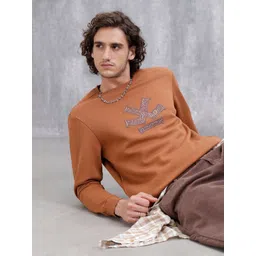 WROGN Men Graphic Printed Round Neck Long Sleeves Pullover Sweatshirt-picture-21