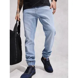 WROGN Men Light Fade Stretchable Joggers-picture-21