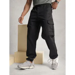 WROGN Men Loose Fit Cargo Styles Trousers-picture-33