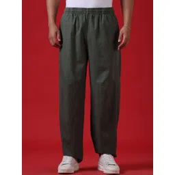 WROGN Men Loose Fit Mid Rise Trousers-picture-36