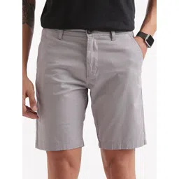 WROGN Men Mid Rise Slim Fit Cotton Chino Shorts-picture-25