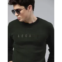WROGN Men Olive Green Printed Pullover Sweater-picture-21
