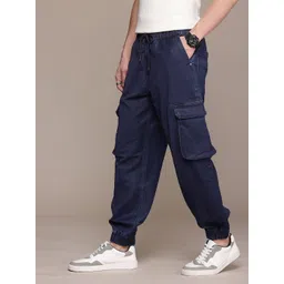 WROGN Men Oversized Fit Cargo Style Joggers-picture-33