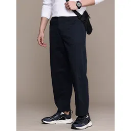 WROGN Men Oversized Pure Cotton Chinos Trousers-picture-41