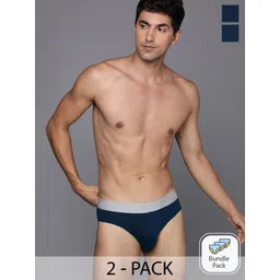 WROGN Men Pack Of 2 Mid-Rise Pure Cotton Anti-Microbial Briefs WQBF1003S-picture-30