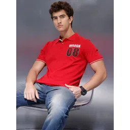 WROGN Men Printed Polo Collar Pockets T-shirt-picture-17