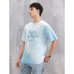 WROGN Men Printed Round Neck Short Sleeves T-shirt-picture-27