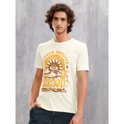 WROGN Men Printed Slim Fit T-shirt-picture-34