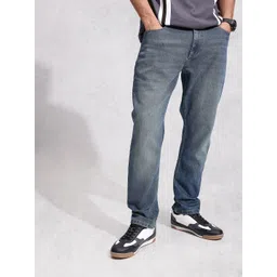 WROGN Men Relaxed Fit Heavy Fade Stretchable Jeans-picture-16