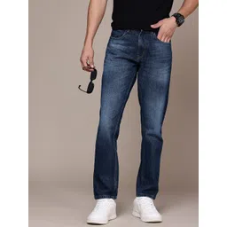 WROGN Men Relaxed Fit Light Fade Pure Cotton Jeans-picture-27