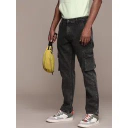 WROGN Men Relaxed Fit Light Fade Stretchable Jeans-picture-29