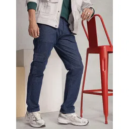 WROGN Men Relaxed Fit Light Fade Stretchable Jeans-picture-21