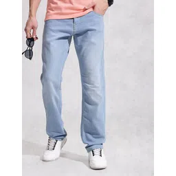 WROGN Men Relaxed Fit Light Fade Stretchable Jeans-picture-23