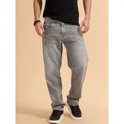 WROGN Men Relaxed Fit Mid-Rise Heavy Fade Cotton Jeans-picture-28