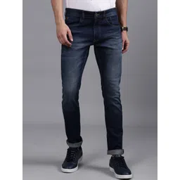 WROGN Men Slim Fit Low Distress Light Fade Stretchable Comfort Clean Look Jeans-picture-29