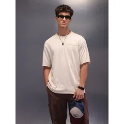 WROGN Men Solid Applique T-shirt-picture-38