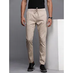 WROGN Men Solid Mid-Rise Slim Fit Regular Trousers-image-37