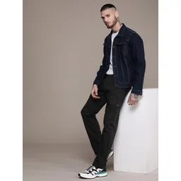 WROGN Men Straight Fit Cargo Trousers-picture-17