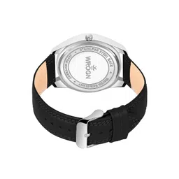 WROGN Men Textured Dial & Leather Straps Analogue Watch WR-6602 image 4
