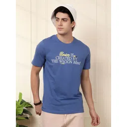 WROGN Men Typography Printed Round Neck Cotton T-shirt-picture-15