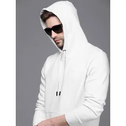 WROGN Men White Hooded Sweatshirt-picture-17