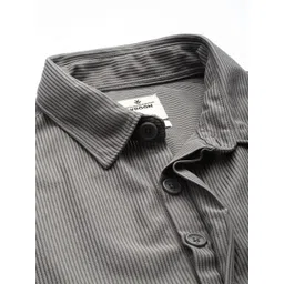 WROGN Oversized Fit Opaque Striped Casual Shirt image 2