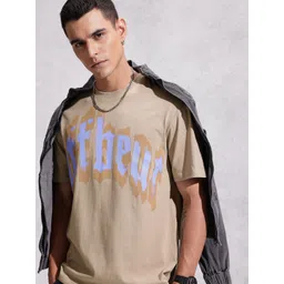 WROGN Oversized Fit Typography Printed Pure Cotton T-shirt-picture-35