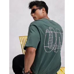 WROGN Oversized Fit Typography Printed Pure Cotton T-shirt-picture-30