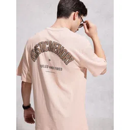 WROGN Oversized Fit Typography Printed Pure Cotton T-shirt-picture-24