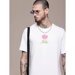 WROGN Printed Pure Cotton Comfort Fit T-shirt-picture-34