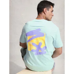 WROGN Pure Cotton Brand Logo Oversized T-shirt-picture-23