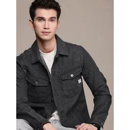 WROGN Pure Cotton Denim Jacket-picture-18