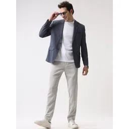 WROGN Single-Breasted Notched Lapel Collar Blazer-picture-21