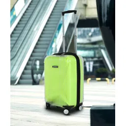 wrogn Small Cabin Suitcase (55 cm) 8 Wheels - Clearcase - Green-picture-24