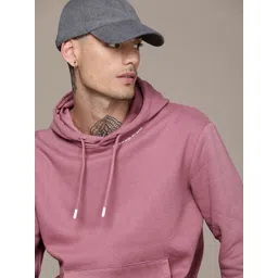 WROGN Solid Hooded Pullover Casual Sweatshirt image 1