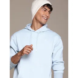 WROGN Solid Hooded Pullover Sweatshirt-picture-10