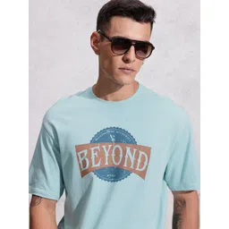 WROGN Typography Printed Drop-Shoulder Sleeves Pure Cotton Oversized T-shirt-picture-28