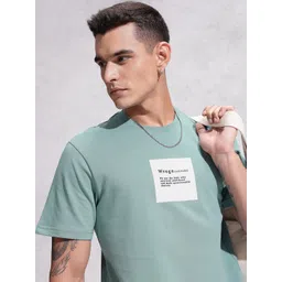 WROGN Typography Printed Pure Cotton Comfort Fit T-shirt-picture-38