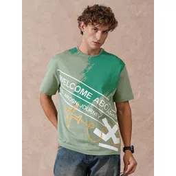 WROGN Typography Printed Round Neck Cotton T-shirt-picture-30