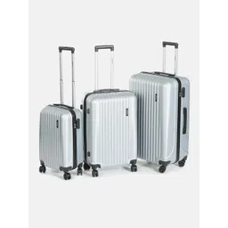 WROGN Unisex Set of 3 Hard Shell Trolley Suitcases-171.5L-picture-34
