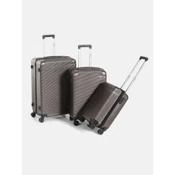 WROGN Unisex Set of 3 Hard Shell Trolley Suitcases-171.5L-picture-28