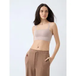 Wunderlove by Westside Beige Solid Underwired Bra-picture-42