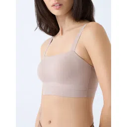 Wunderlove by Westside Beige Solid Underwired Bra image 4