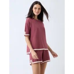 Wunderlove by Westside Dusty Pink Solid Top-picture-13