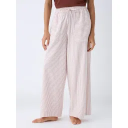 Wunderlove by Westside Light Brown Wide-Leg High-Rise Cotton Pants-picture-25