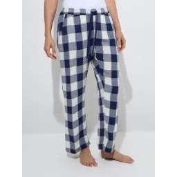 Wunderlove by Westside Navy Checks Design High-Rise Lounge Pants-picture-37