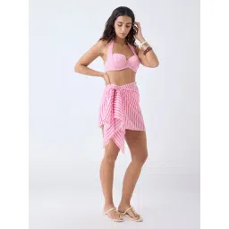 Wunderlove by Westside Pink Stripe Beach Sarong in a Bag-picture-16