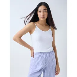 Wunderlove by Westside White Cotton-Blend Camisoles - Pack of 2-picture-23