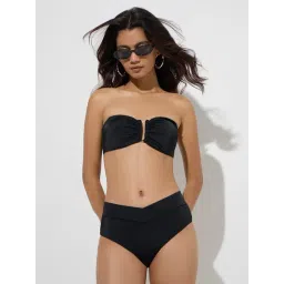 Wunderlove Swimwear by Westside Black Bandeau Bra-picture-16