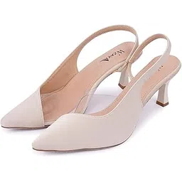 Women’s Transparent Pointed-Toe Backstrap Pumps | Elegant Office & Party Heels-image-0